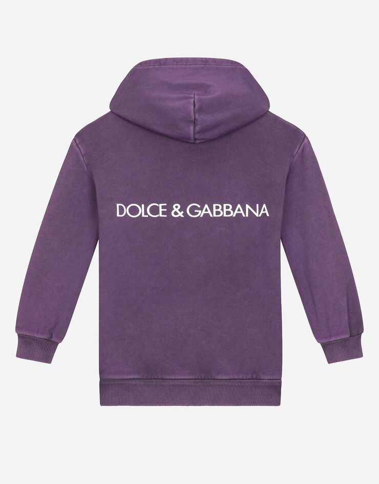 Dolce & Gabbana Jersey hoodie dress Violet L5JD8CG7L1V