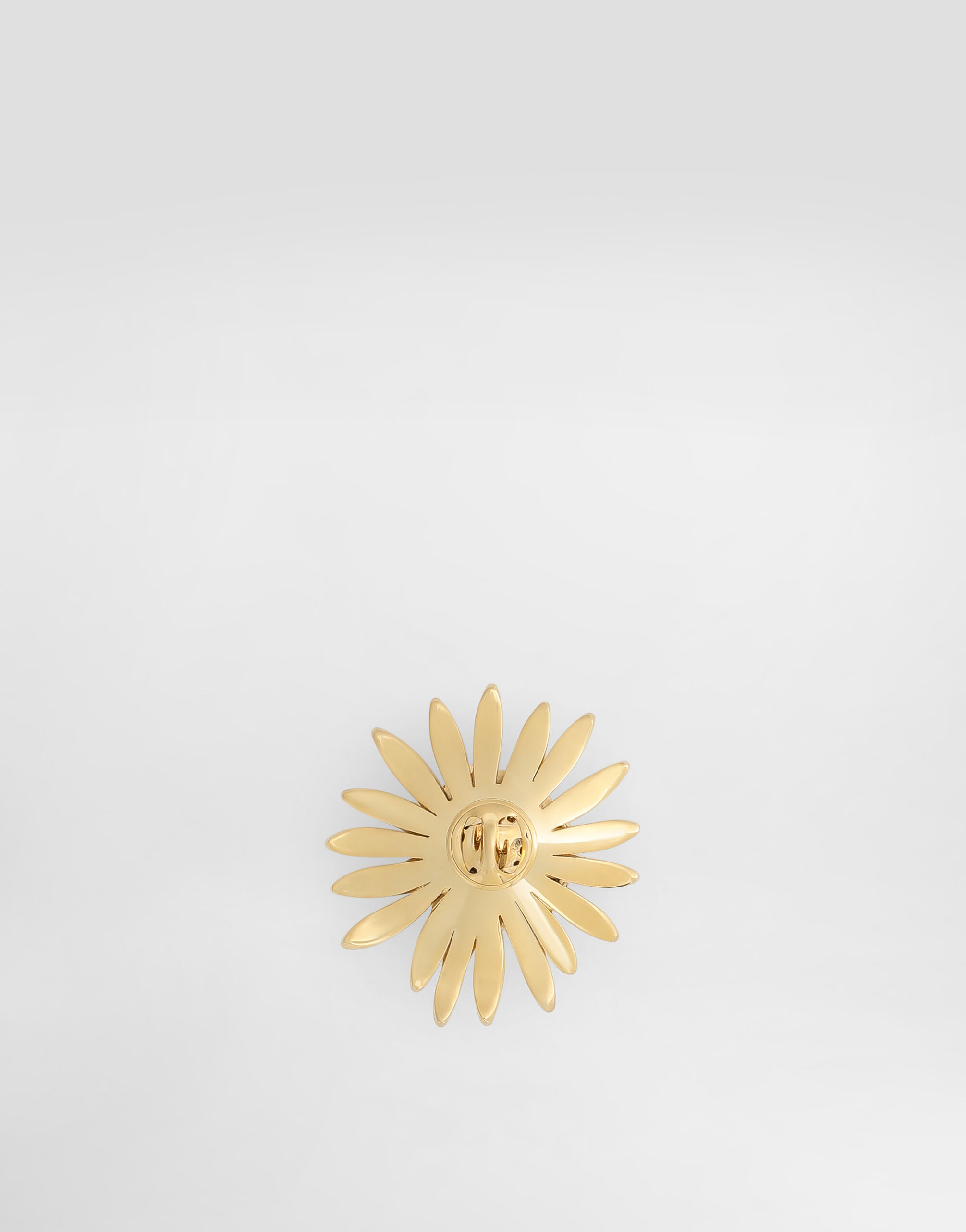 Goldのメンズ ラインストーン フローラル ブローチ | Dolce&Gabbana®