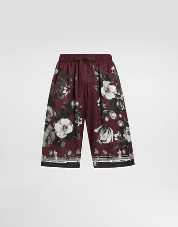 Dolce & Gabbana Peony ramage-print vanity twill trousers Dolce & Gabbana Peony ramage-print vanity twill trousers Multicolor GV5MATHI10N