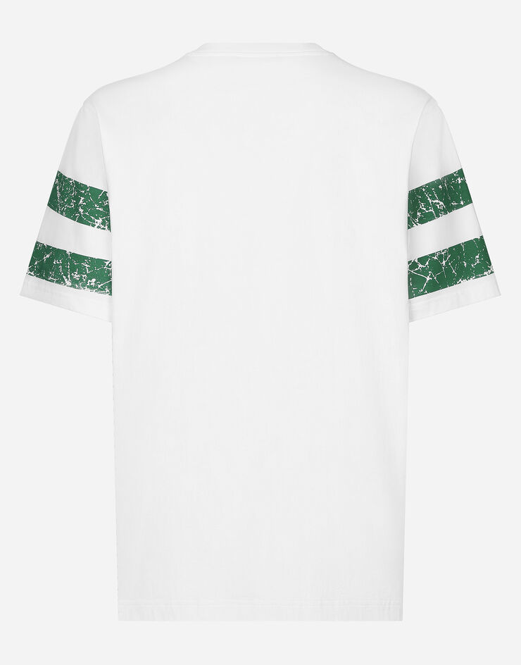 Dolce & Gabbana ロゴプリント コットン Tシャツ ホワイト G8RZ2ZG7NPB