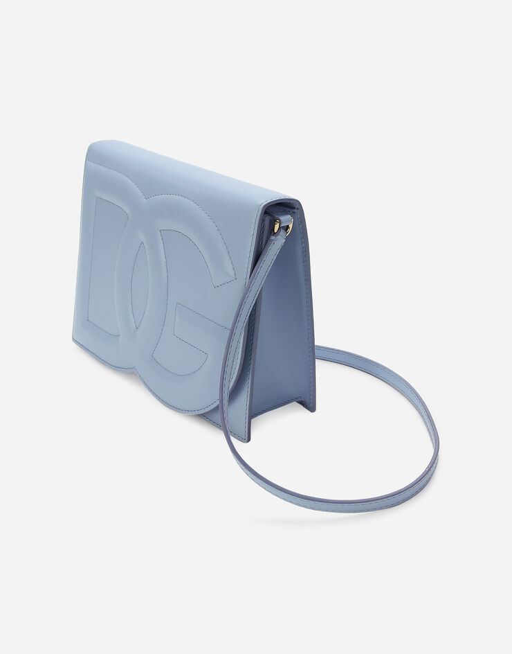Dolce & Gabbana حقيبة كروس بودي DG Logo أزرق فاتح BB7287AW576