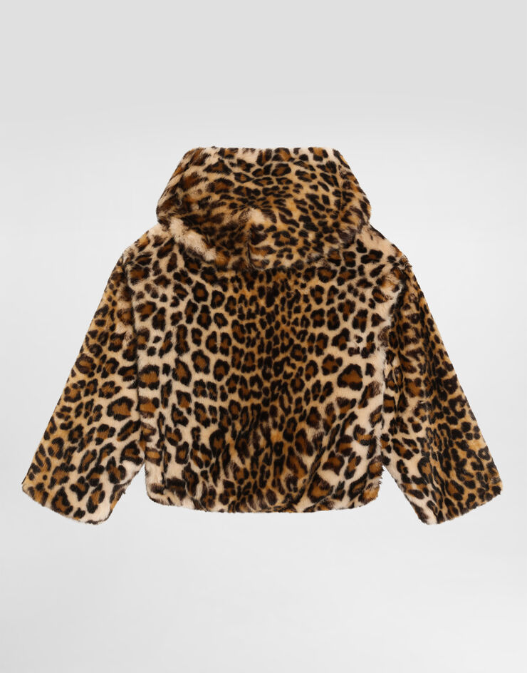 Dolce & Gabbana Chaqueta efecto pelo con estampado de leopardo Print L52B09FUPU8