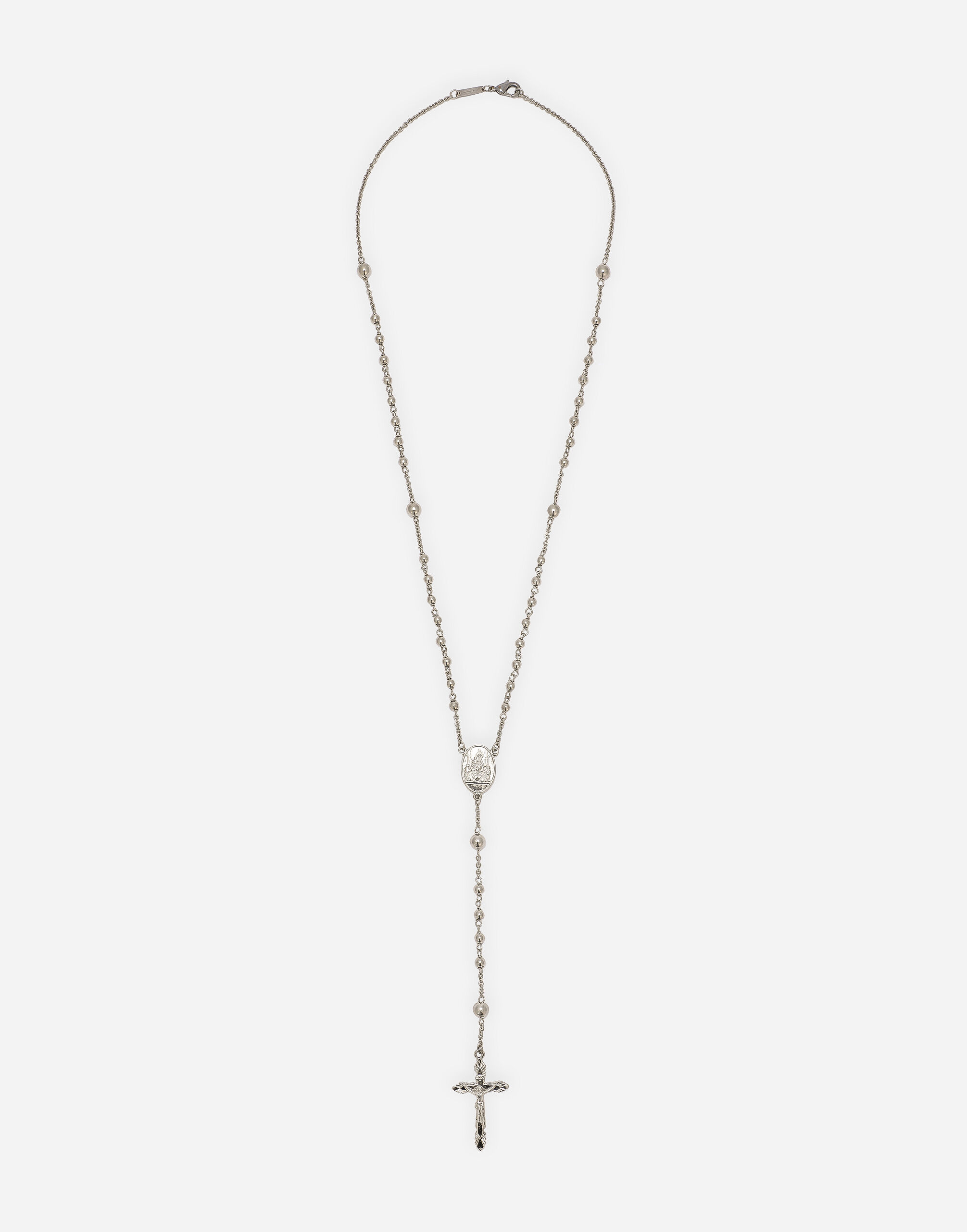 ROSARIO METALLO in Silver for Men | Dolce&Gabbana® US