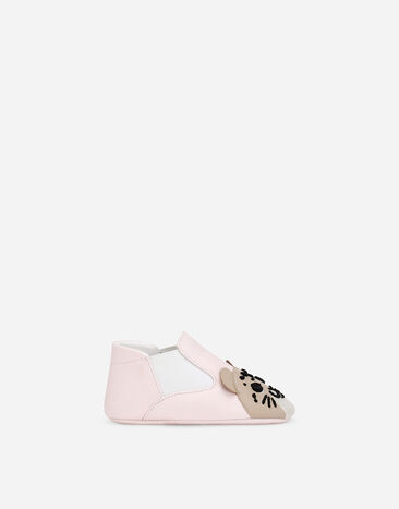 Dolce & Gabbana Lambskin low-top sneakers with leopard detail Multicolor DK0148A9345