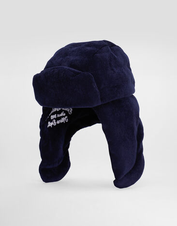 Dolce & Gabbana Corduroy trapper hat Blue LB5H64FUEFO