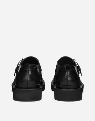 Dolce & Gabbana Calfskin monkstrap shoes Black A10792A1203
