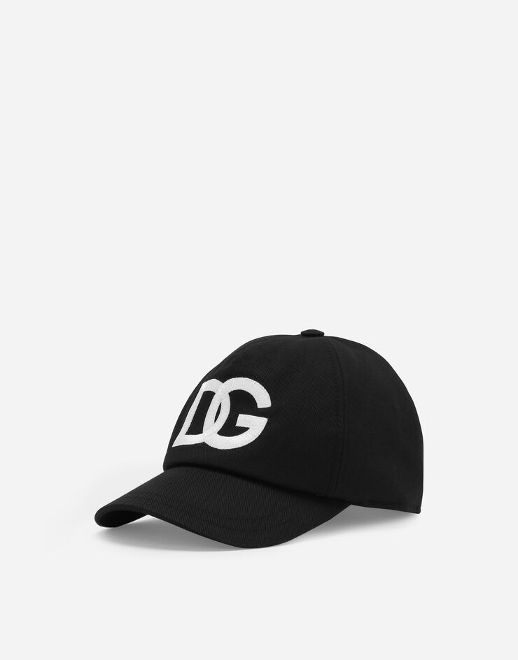 Dolce&Gabbana® Black US cap | logo Baseball patch with DG in for