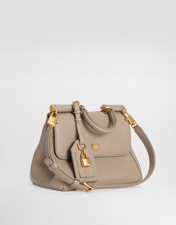 Dolce & Gabbana My Sicily plongé calfskin bag Beige BB7781B7321