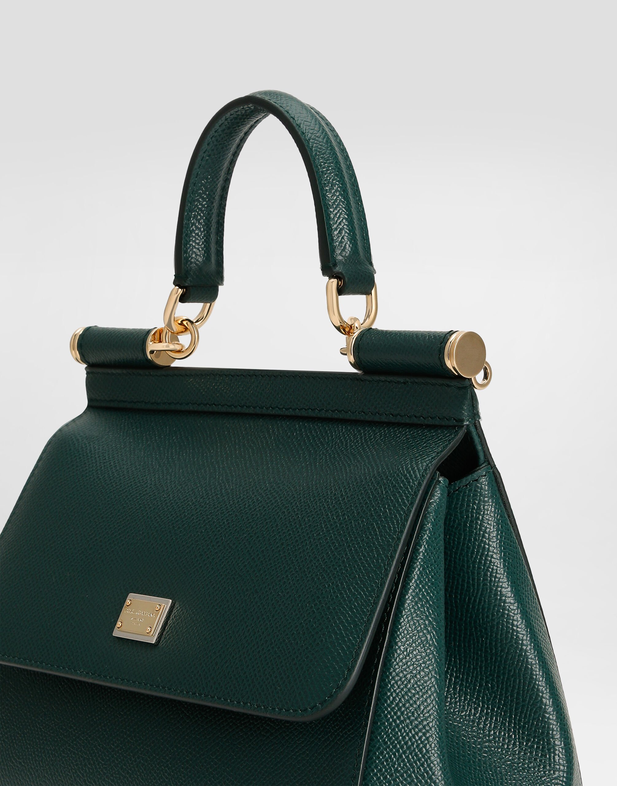 Medium Sicily handbag in Green for Women | Dolce&Gabbana®