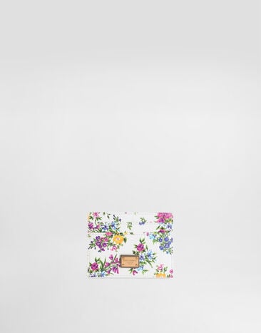 Dolce & Gabbana Printed calfskin card holder Multicolor BI0330A3C24