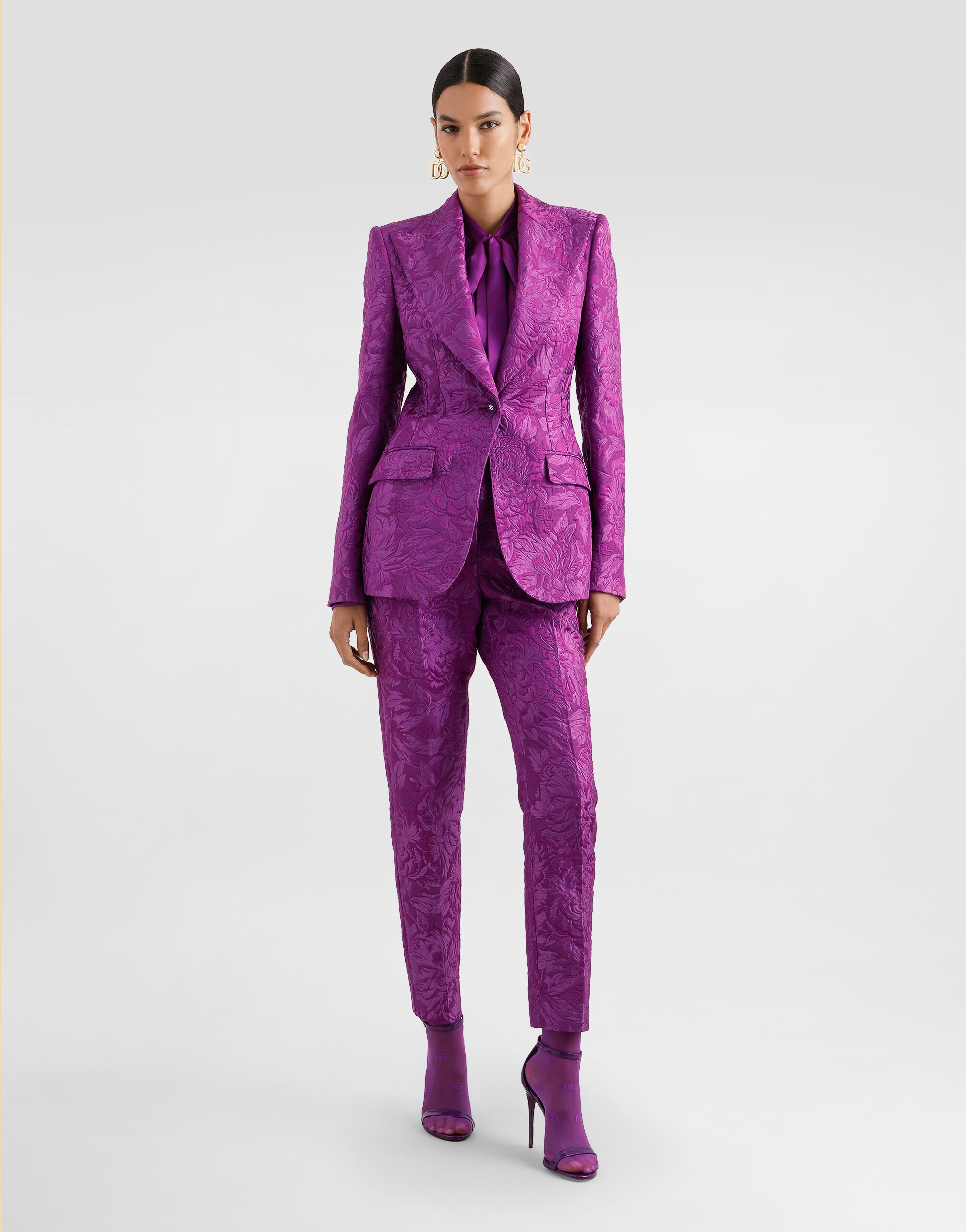 【極上品】Dolce & Gabbana ベルベット テーラードジャケット44 極上品】Dolce & Gabbana ベルベット テーラードジャケット44