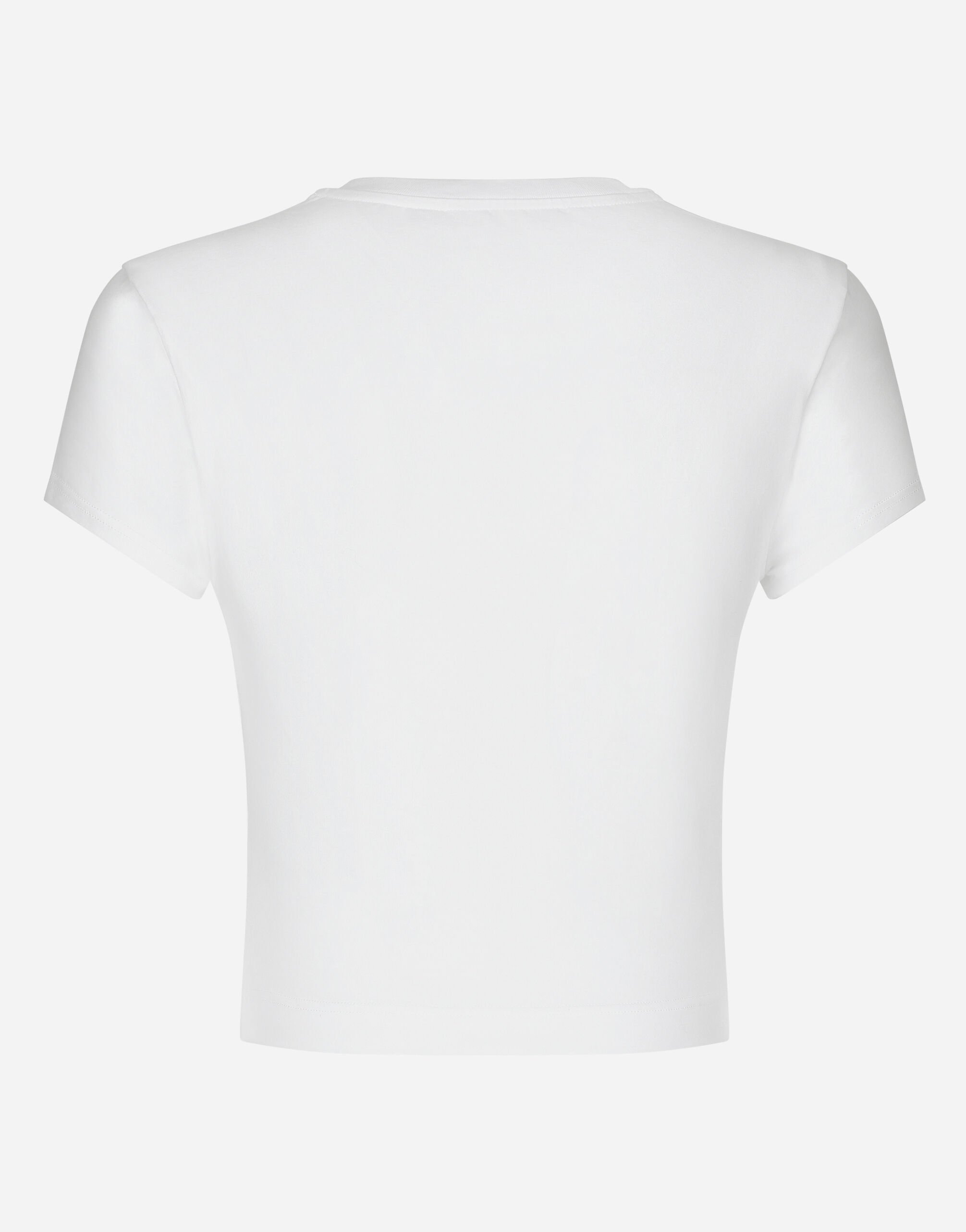 Short T-shirt with DG logo in White for Women