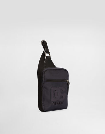 Dolce & Gabbana riñonera en nailon con logo  EM0142A0567