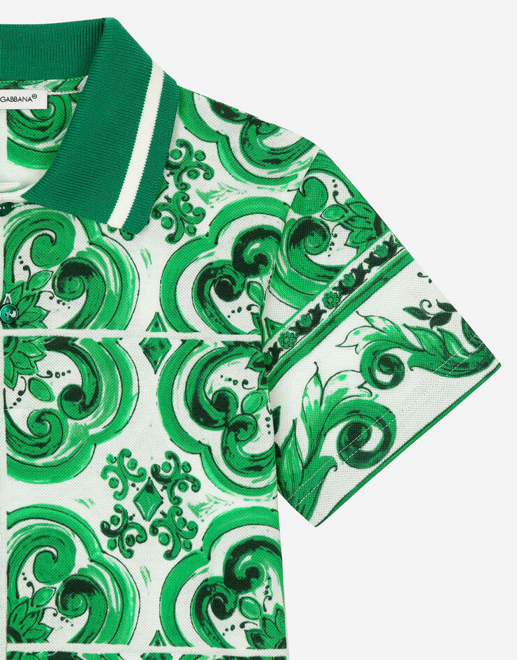 Dolce & Gabbana POLO M/C Print L4JTIBII7CZ