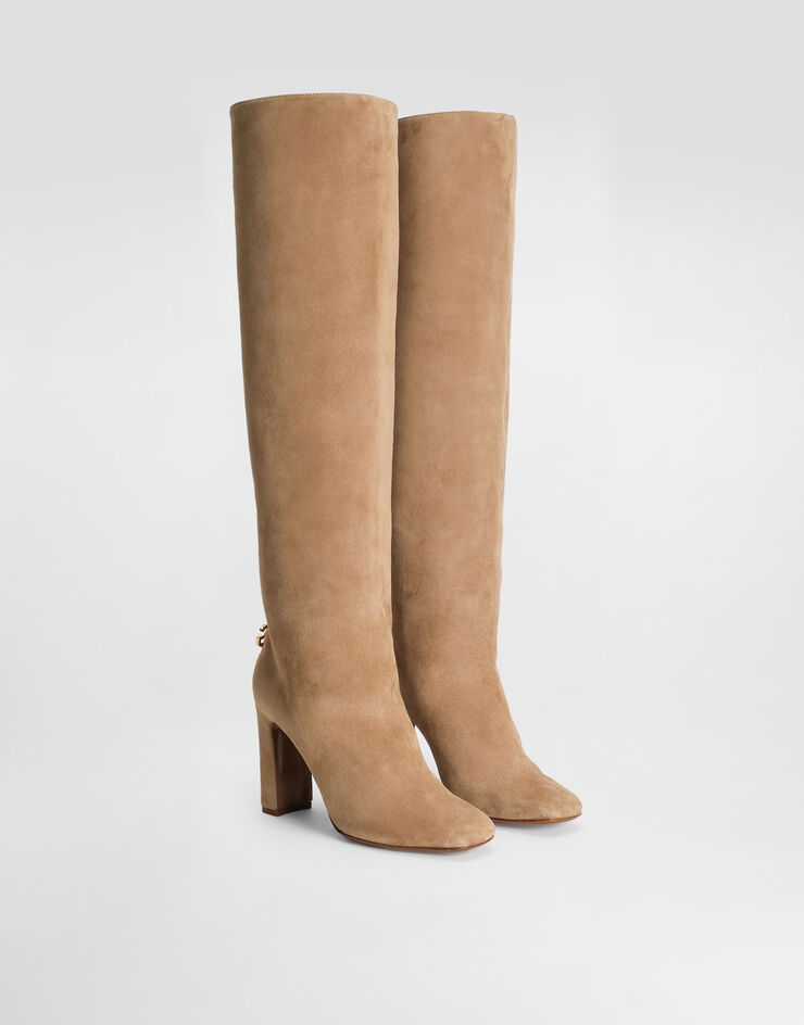 Dolce & Gabbana Suede boots Turtle Dove CU1218A1275