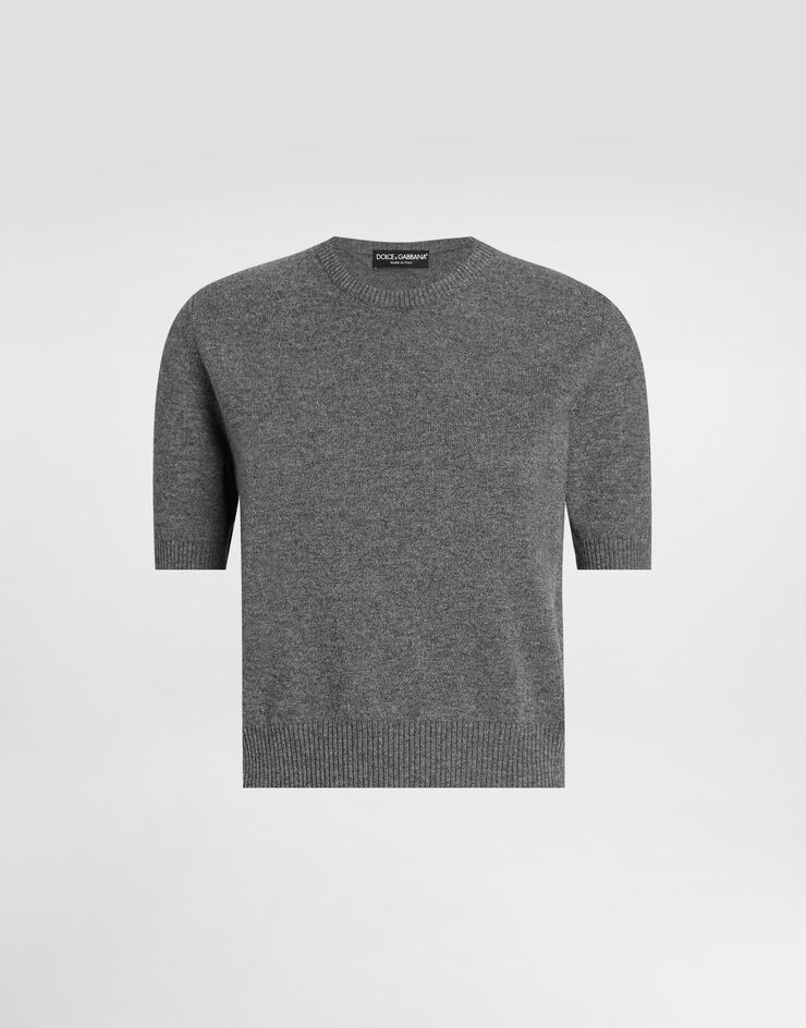 Dolce & Gabbana Pullover aus Kaschmir Grau FXXA8ZJDVC2