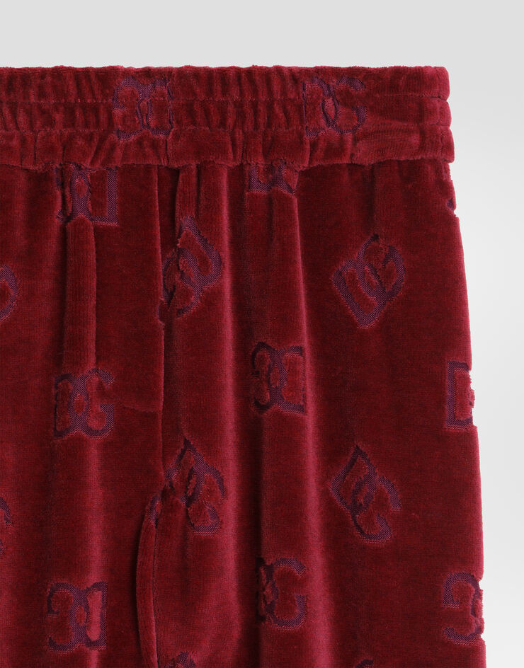 Dolce & Gabbana Logo jacquard jersey trousers Red L2JPK1FJ7DL