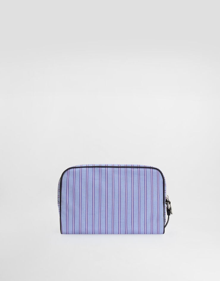 Dolce & Gabbana Calfskin and striped poplin handbag Multicolor BM2500A0390