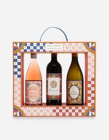 Dolce & Gabbana CORNICE - SPECIAL GIFT BOX Rosa 2024 750 ml Tancredi 2021 750 ml Isolano 2022 750 ml Multicolor PW1043PWRTI