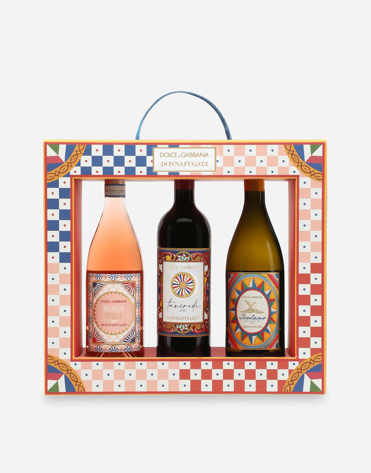 Dolce & Gabbana CORNICE - SPECIAL GIFT BOX Rosa 2024 750 ml Tancredi 2021 750 ml Isolano 2022 750 ml Multicolor PW1043PWRTI