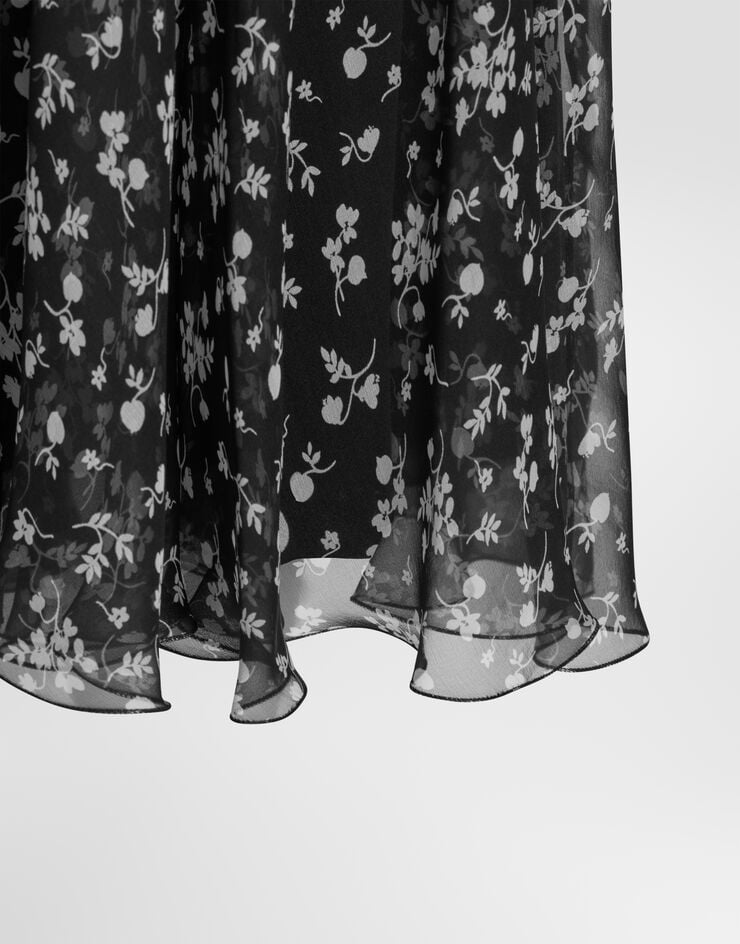 Dolce & Gabbana Floral-print chiffon dress Dolce & Gabbana Floral-print chiffon dress Multicolor F632WTIS169
