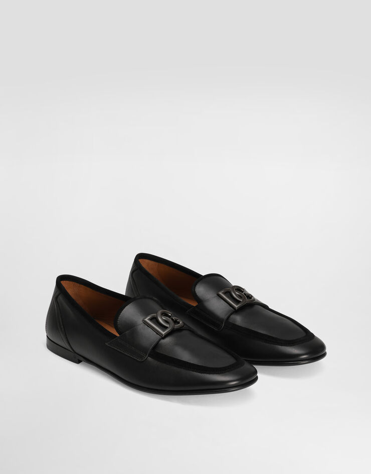 Dolce & Gabbana Mocasín en piel de becerro Negro A50462A6O70