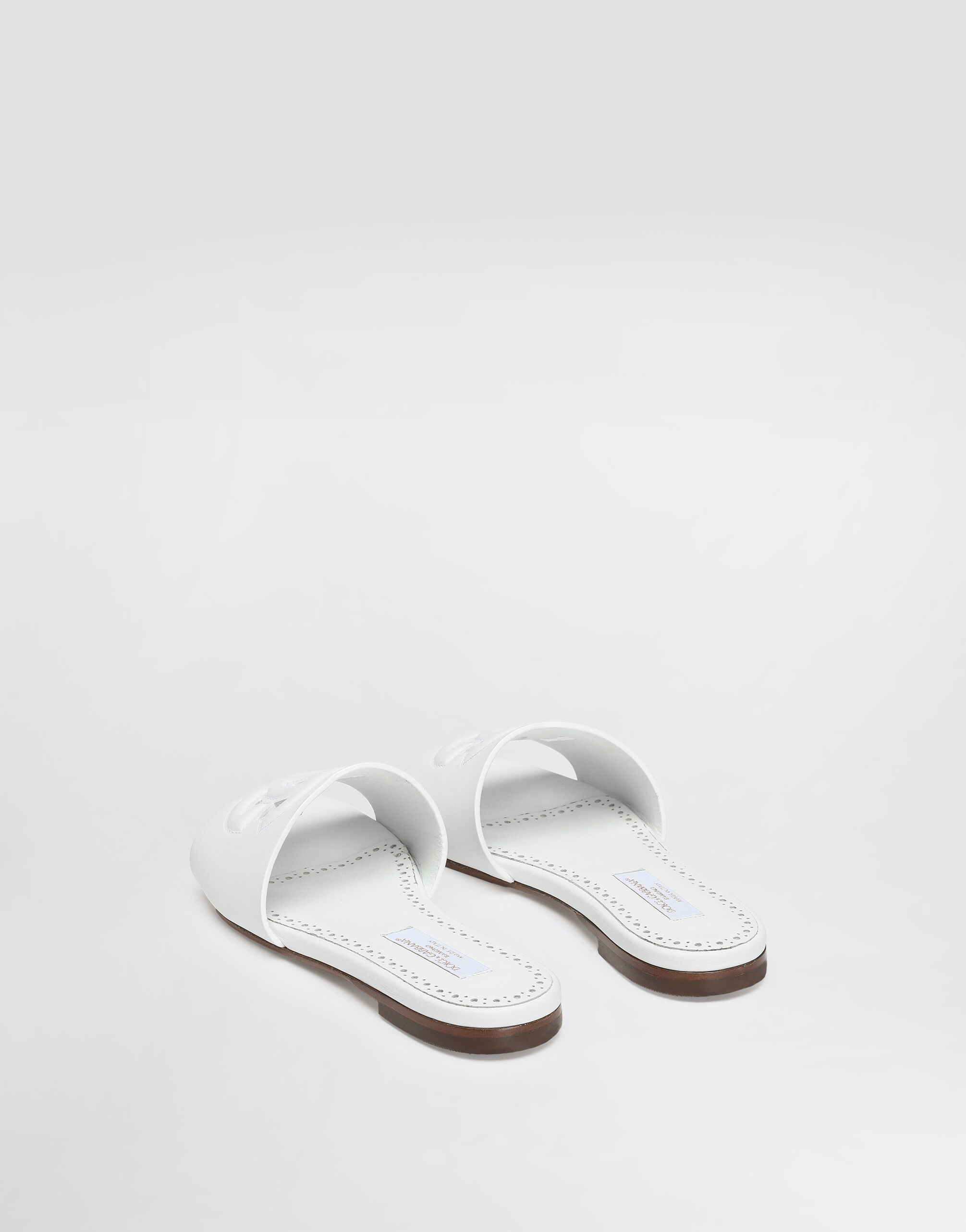 ホワイトのガールズ Leather DG Millennials Slides