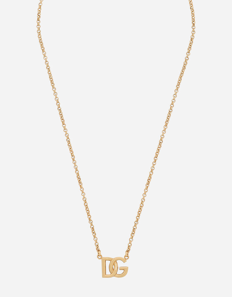 Dolce&Gabbana Fine link necklace with DG logo Gold WNP6L1W1111