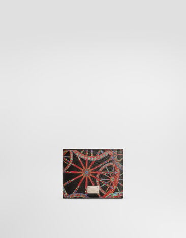 Dolce & Gabbana Carretto-print calfskin wallet Multicolor BP3102A0744