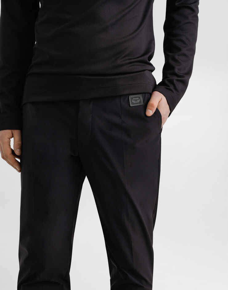 Dolce & Gabbana Nylon canvas trousers Black GW13ETFUUDD