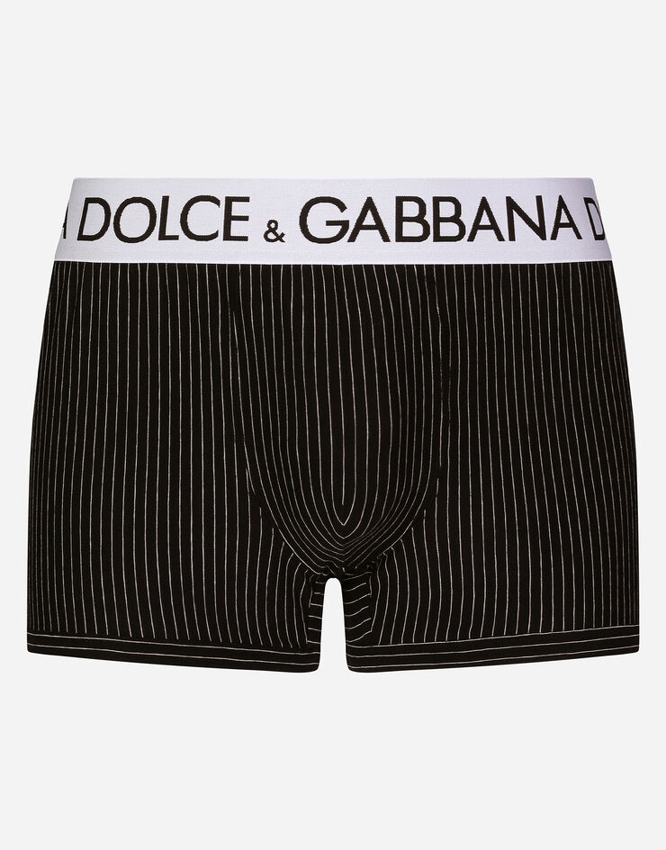 Dolce & Gabbana Striped-print two-way stretch jersey boxers Multicolor M4D86JFRGA3