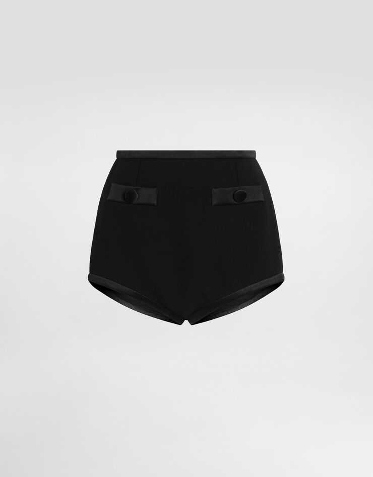 Dolce & Gabbana Wool crêpe culottes Black FTC96TFU2L8