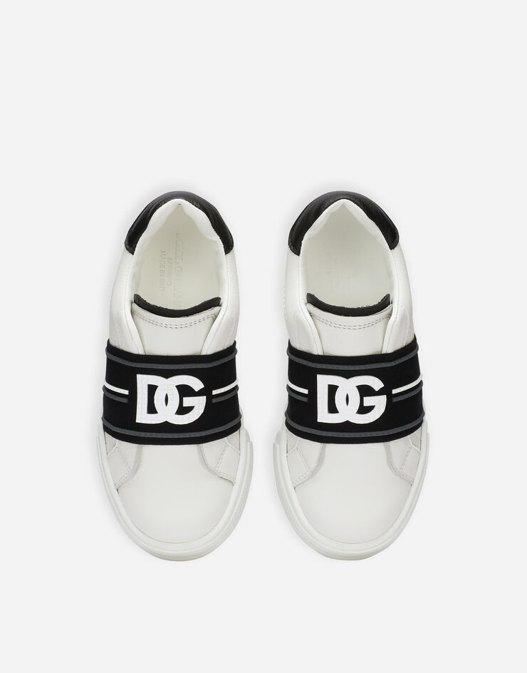 Dolce & Gabbana Portofino slip-on sneakers with DG logo Multicolor DA0793A1136