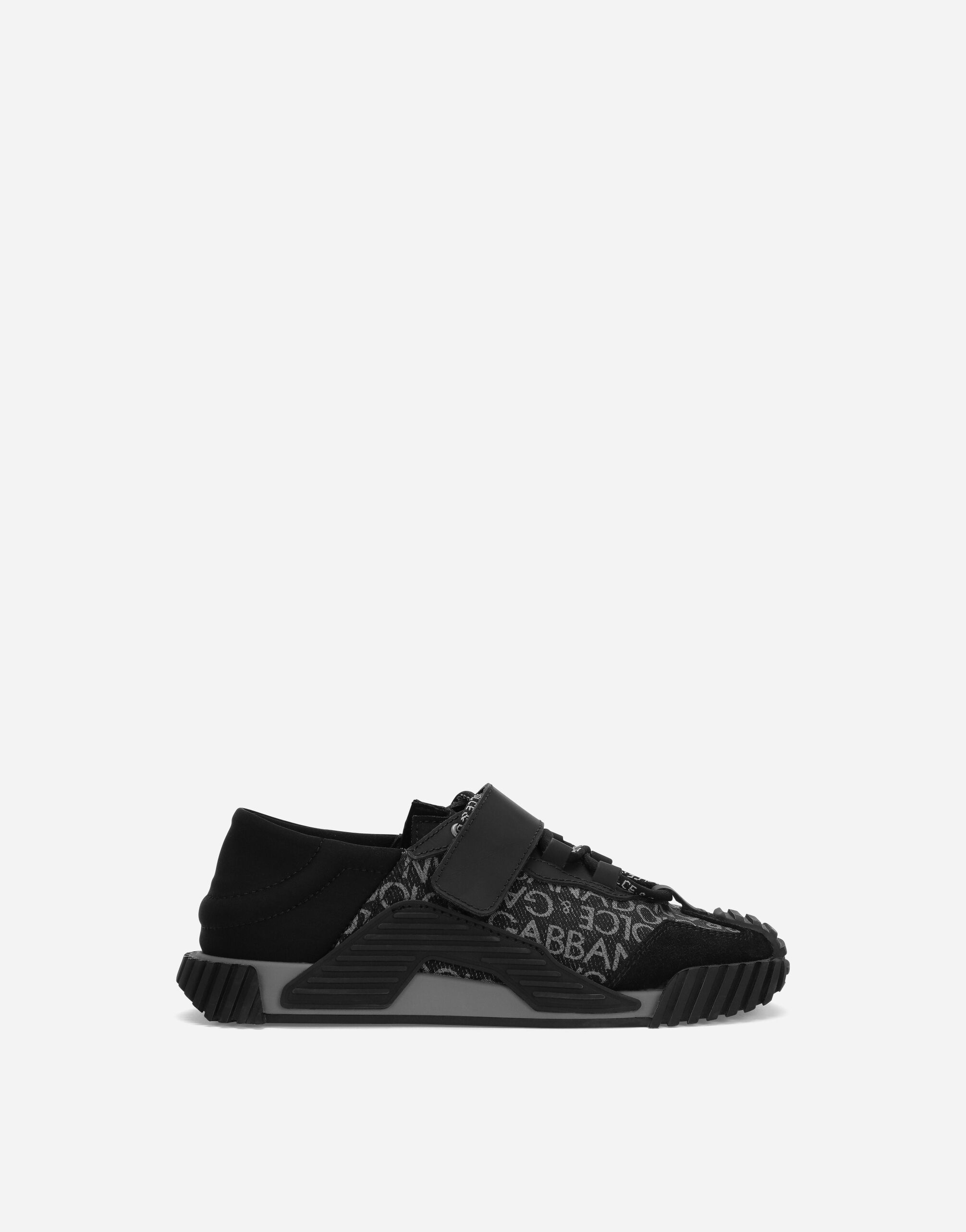 Dolce&Gabbana Coated jacquard NS1 sneakers Black DA5173A1671