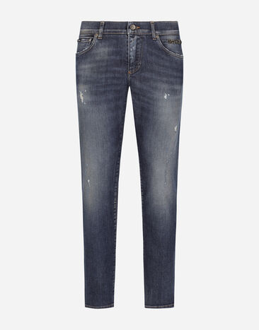Dolce & Gabbana Slim-fit stretch denim jeans Multicolor GY07CDG8LN7
