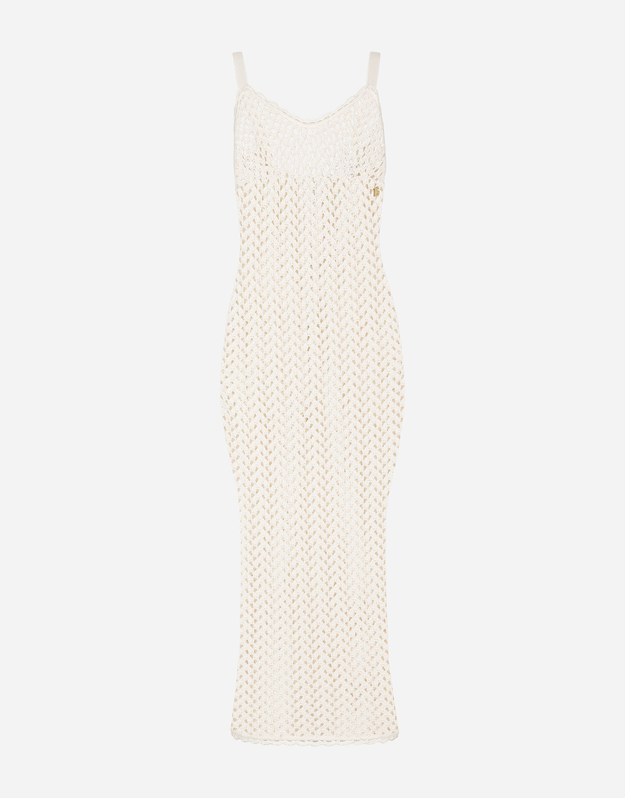 Dolce & Gabbana Slip Dress gehäkelt GOLD WNDS3GWY2N1