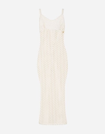 Dolce & Gabbana Crochet slip dress White FXL72TJFMO5