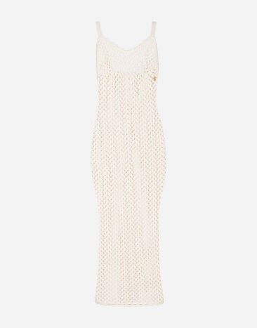 Dolce&Gabbana Crochet slip dress Gold WBP6C1W1111