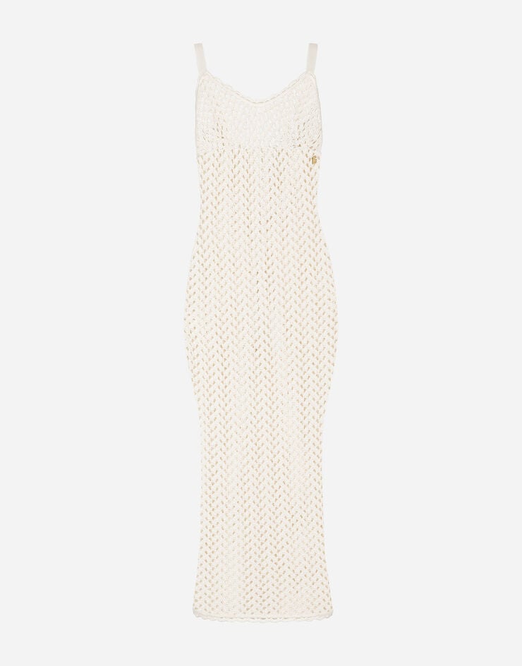 Dolce&Gabbana Crochet slip dress White FXL72TJFMO5