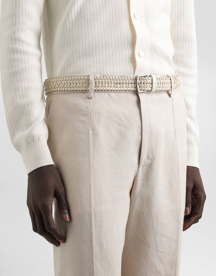 Dolce & Gabbana Woven leather belt Dolce & Gabbana Woven leather belt Beige BC4894A6H39