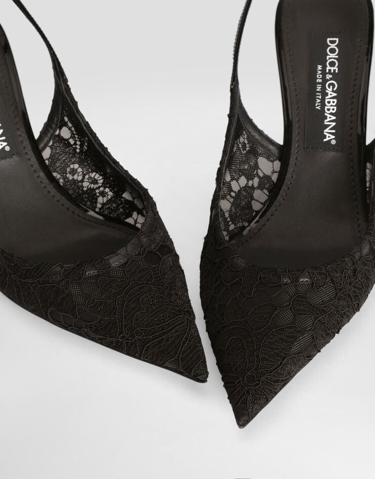 Dolce & Gabbana Lace slingback Dolce & Gabbana Lace slingback Black CG1049A0610