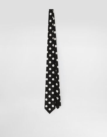Dolce & Gabbana Jacquard tie Black GT147EG0JSP