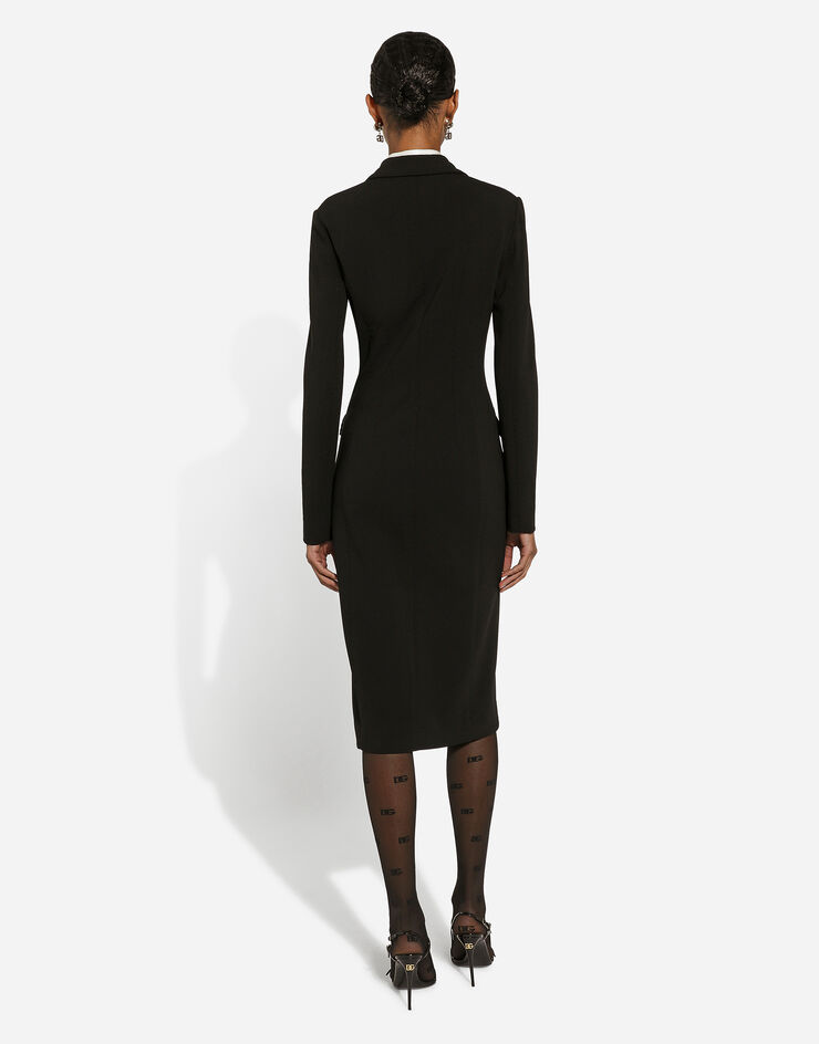 Dolce & Gabbana Abrigo de punto milano Negro F0C3ZTFUGN7