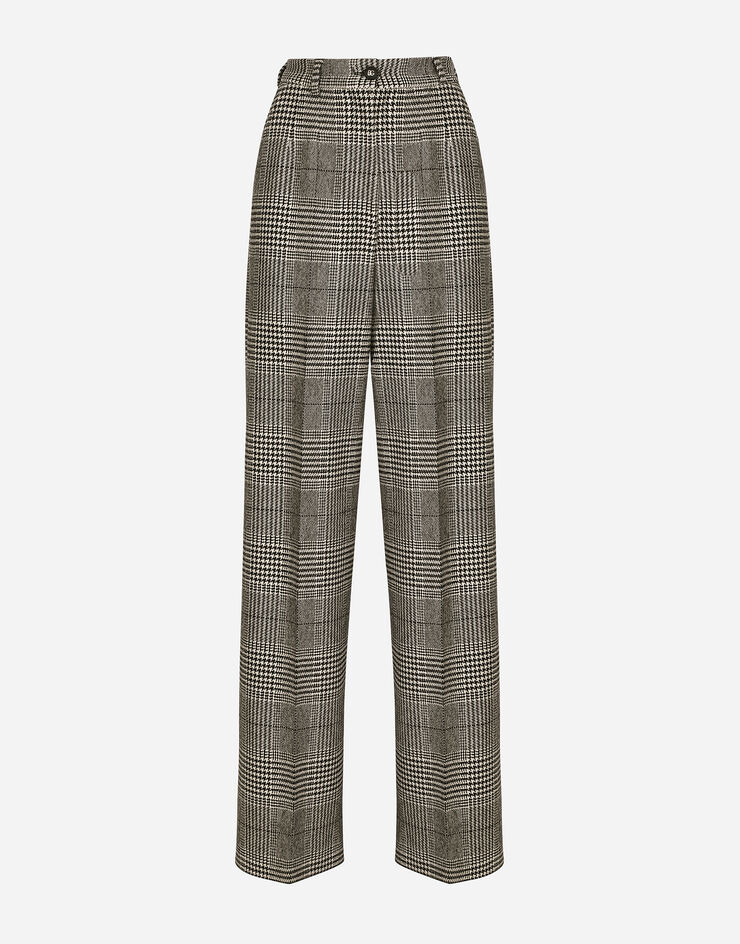 Dolce & Gabbana Flared glen plaid pants Multicolor FTCMYTFQ2M5