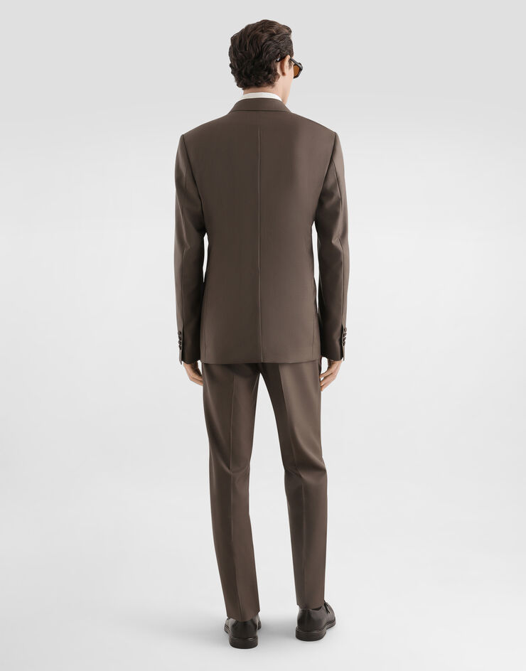 Dolce & Gabbana Martini shirt in logo silk jacquard White G5ML1TFJ1KB