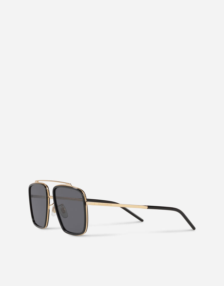 Dolce & Gabbana Sonnenbrille Madison GOLD GLÄNZEND UND SCHWARZ GLÄNZEND VG2220VM281