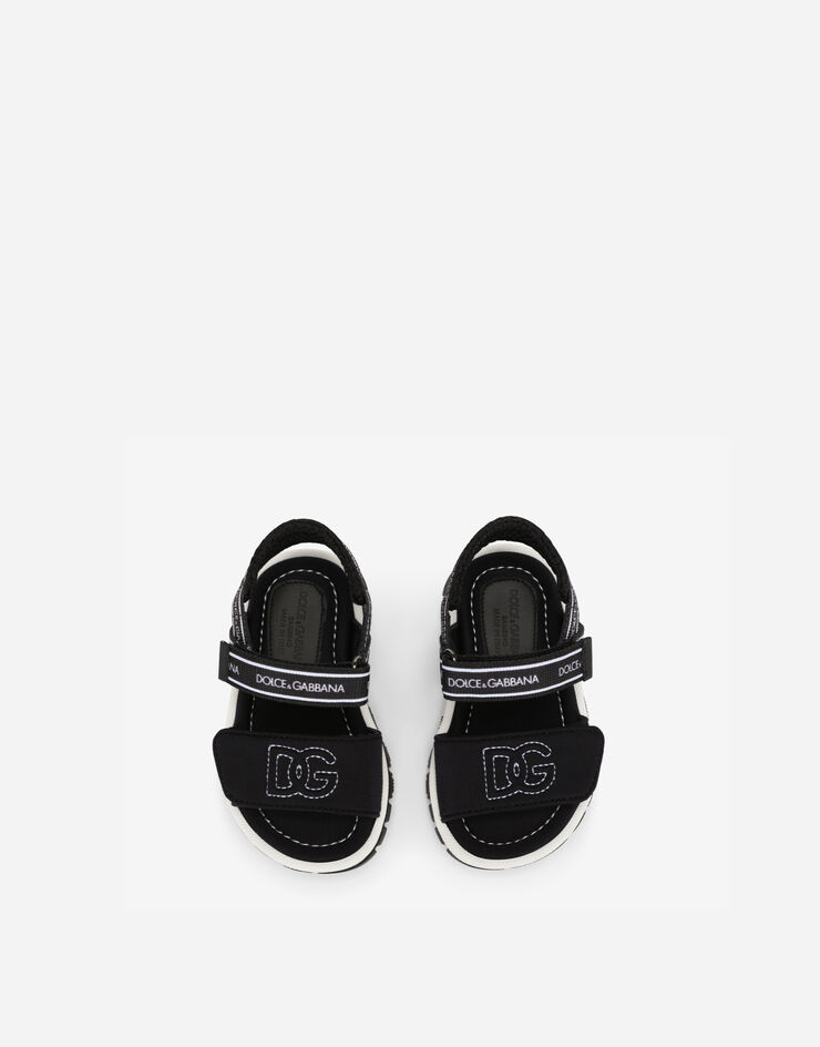 Dolce & Gabbana Technical fabric sandals with DG logo Mehrfarbig DL0068AY233