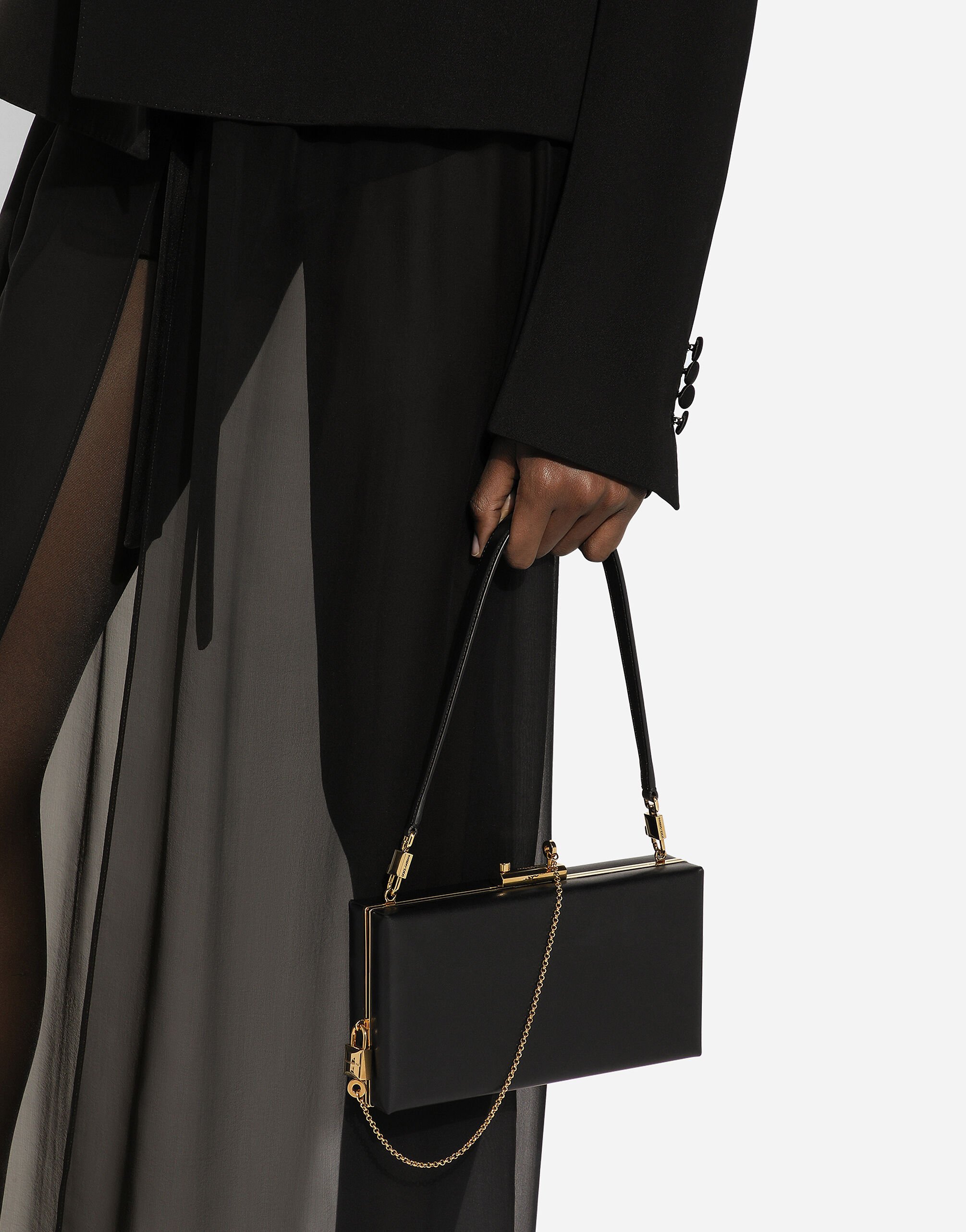 クラッチバッグ DOLCE & GABBANA EVA LEATHER CLUTCH Dolce & Gabbana Eva Leather Clutch - Black | BB7703A3G1980999