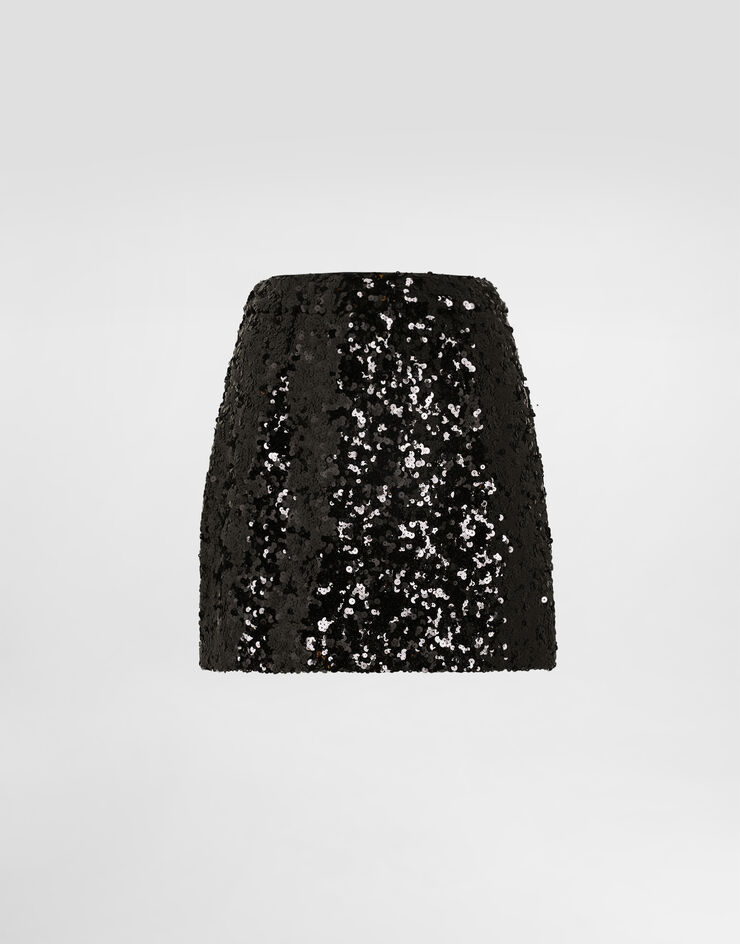 Dolce & Gabbana Sequined skirt Dolce & Gabbana Sequined skirt Black F4DADTHLMZM