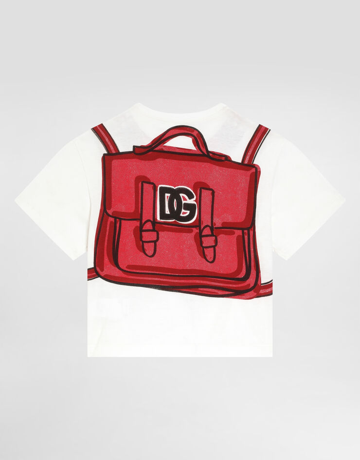Dolce & Gabbana Jerseyt-shirt with backpack print Print L5JTNLII7H6